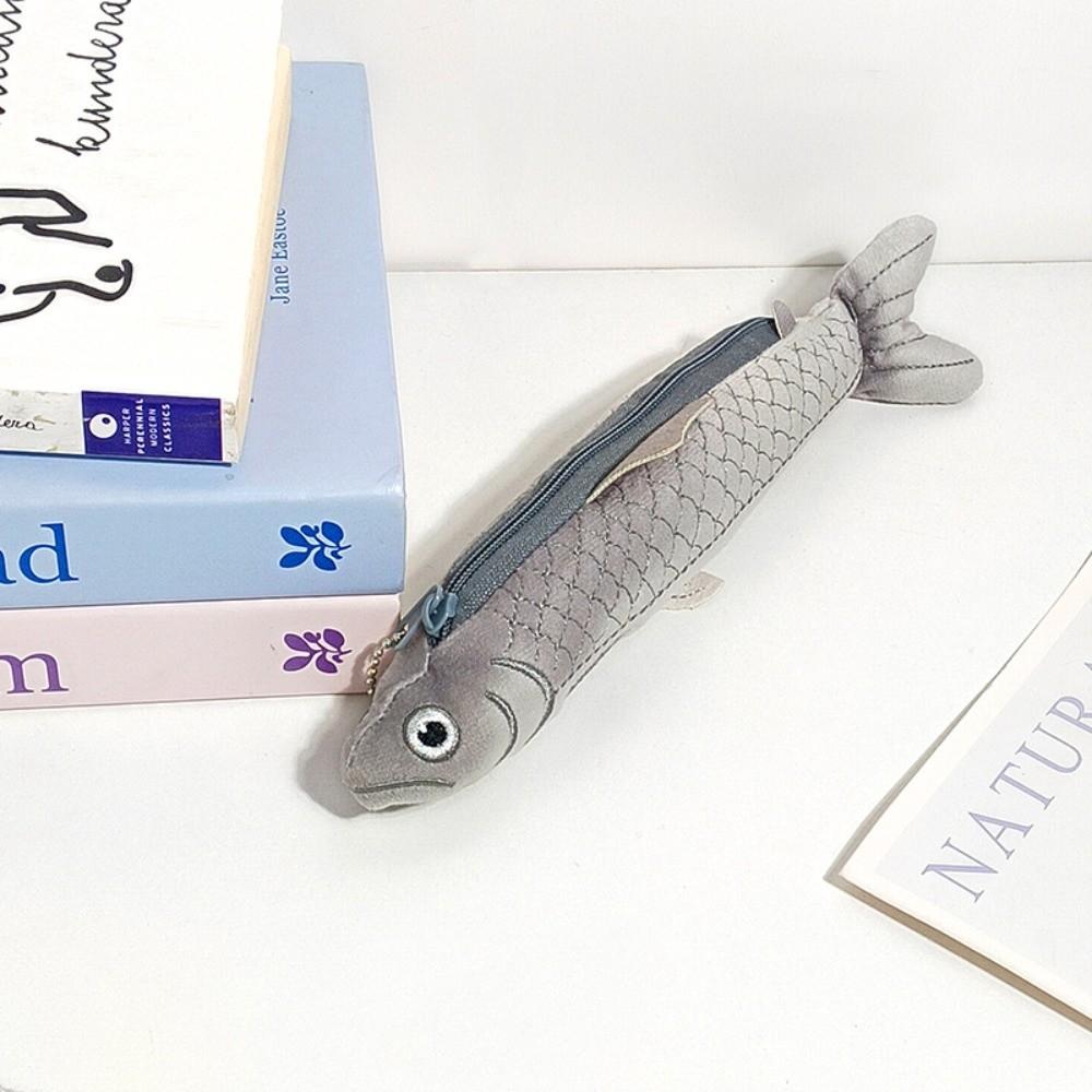 Fish Seal Pencil Case Animal Shaped Storage Pouch Cute Pen Pouch Home
