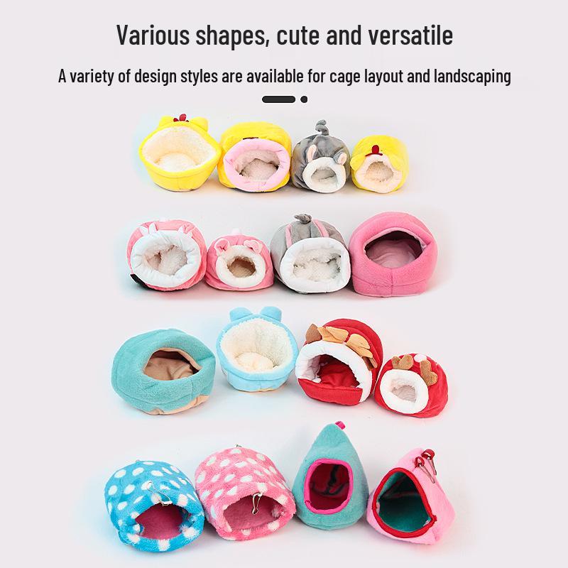 Warm Cotton Nest for Hamsters and Mice - Winter Sleeping Bag House