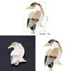 Vintage Small Bird Brooch With Shell Material For Womens Fashion Accessory