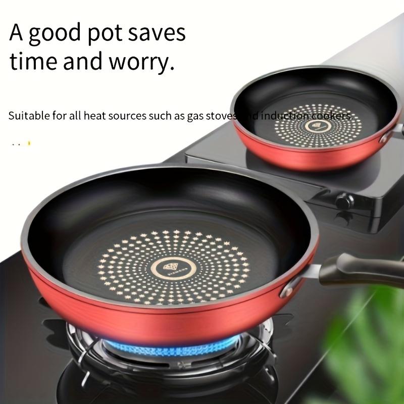 24cm Cast Iron Omelette Pan Nonstick Honeycomb Fry Pan Multi-functional Frying Pan Cookware Gas Induction Cooker Compatible New