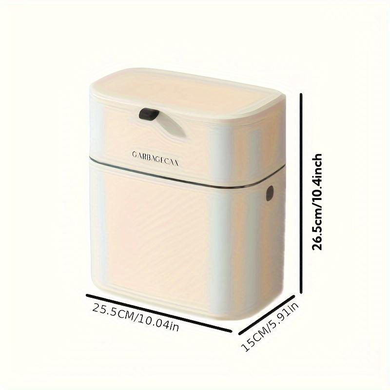 1pc Household Plastic Flip Wall Hanging Garbage Bin, Kitchen, Bathroom, Bathroom, Crevice Hanging Wall Storage, Pressure Ring Ga