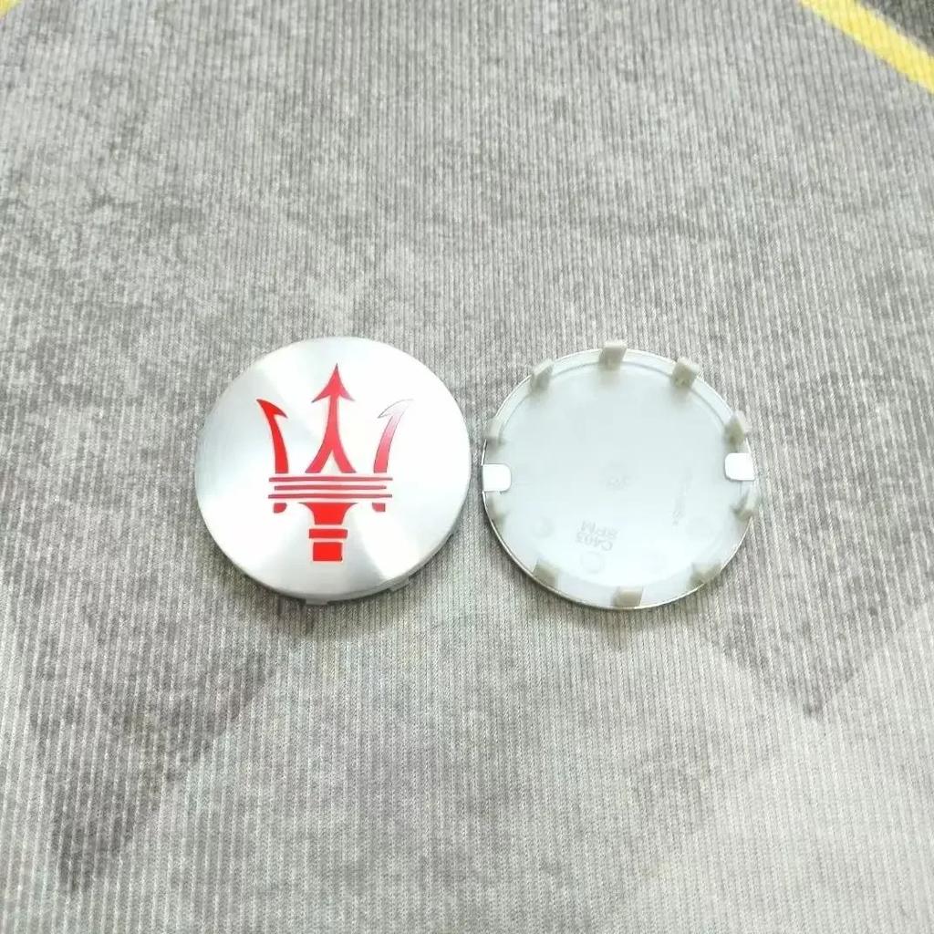 60mm 4pc Car Wheel Center Caps for Maserati Granturismo Levante Ghibli Grancabrio Quattroporte GTS Q4 Coupe Hub Cover Decoration