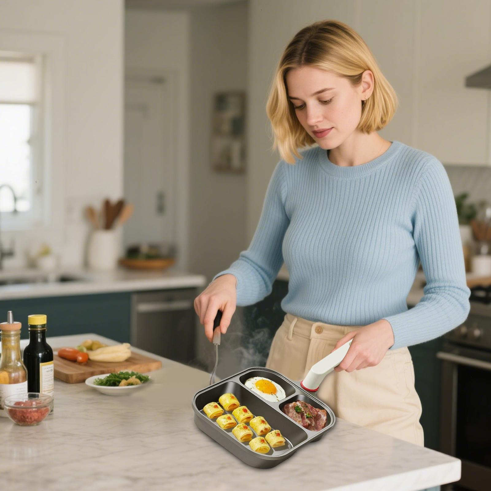 Кухонные сковороды Антипригарная сковорода для блинов Сковорода для омлета Сковорода-гриль Жаровня Для обжаривания Запекания Стейка Тортилья Доса Арепасы Сэндвич China Mainland