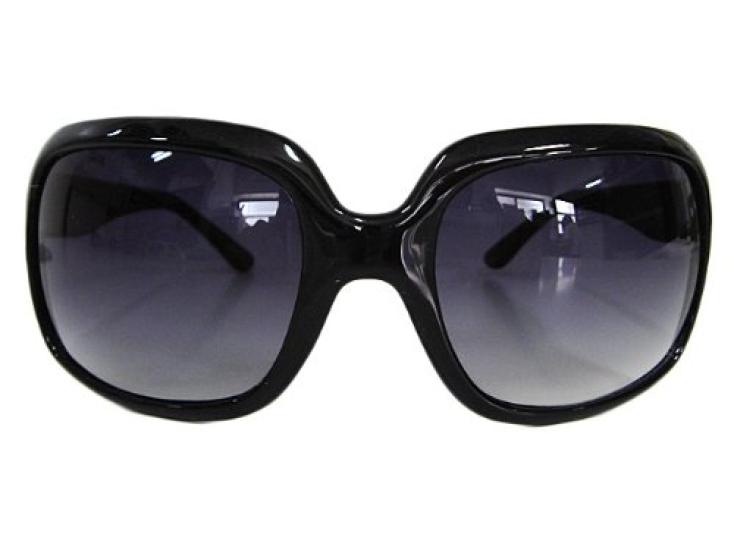 8(eight) Big Frame Sunglasses, Oval Shape, Black