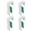Pack of 8 Easy Installation Clamp Holders for Roller Blinds Strong Adhesive Window Shade Curtain Brackets Replacement