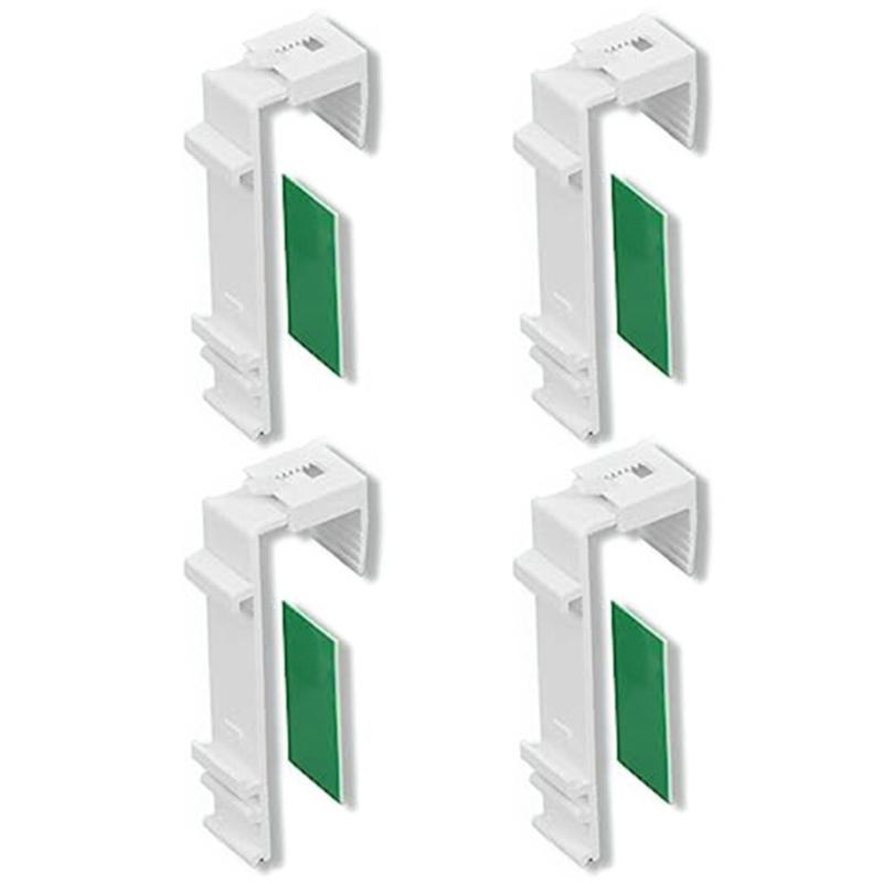 

Упаковка из 8 простых в установке держателей зажимов для рулонных штор, прочные клеящиеся сменные кронштейны для штор 1