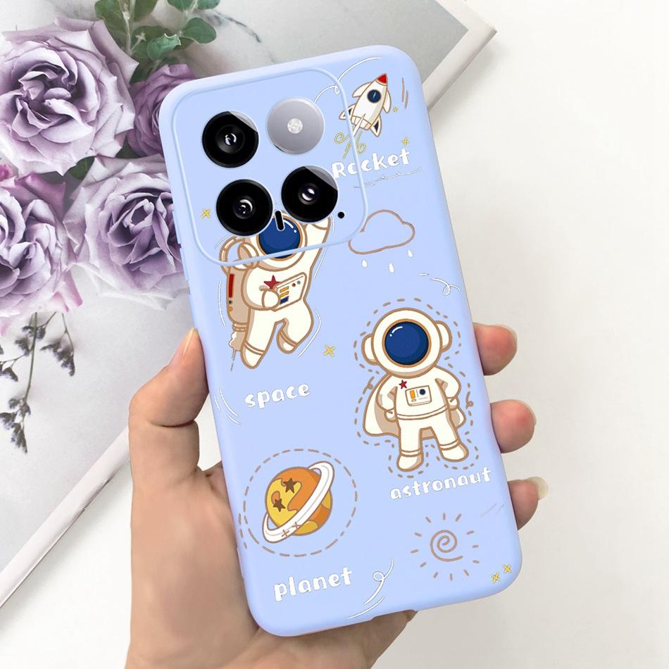 For Xiaomi 14 Phone Case Xiaomi Mi 14 5G Mi14 2024 Cute Cat Cartoon Jelly Silicon Soft Protective Back Cover
