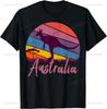 Australia Kangaroo Aussie Australian Souvenir Tourist Retro Tshirt Customizable Unisex And Unisex Short Sleeves Ropa Hombre
