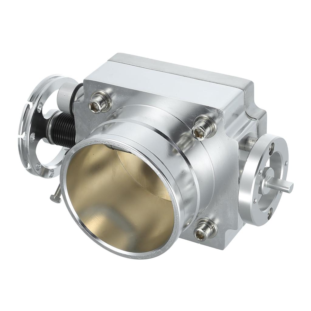INFINAUTO Throttle Body Assembly 80mm Car Actuator Aluminum Alloy Silver Tone 1pc