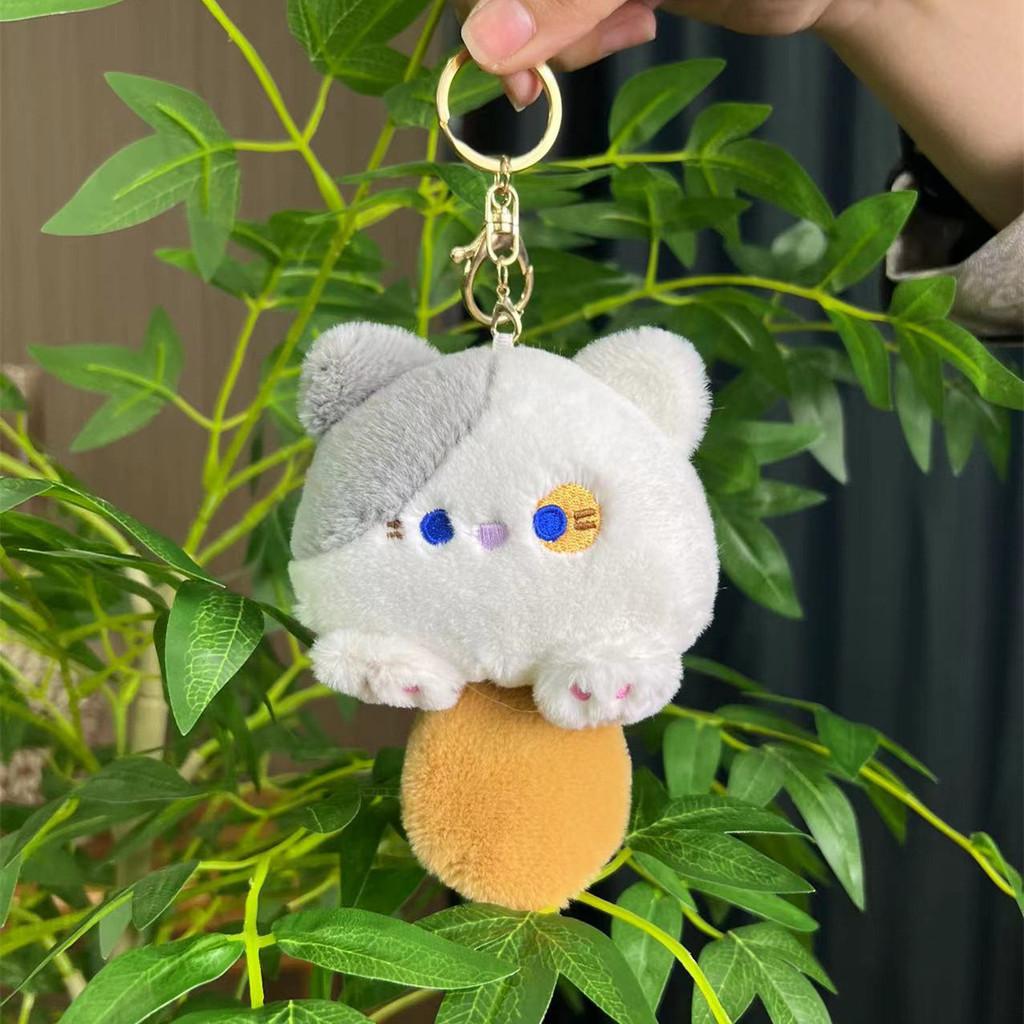 Cute Super Cat Plush Charm With Squeaky Noise Ideal For Bags And Key Accessories