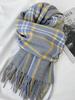 Winter Women Retro Knitted Scarf Headscarf Mujer Lady Men Elegant Preppy Plaid Print Scarve Foulard Wrap Shawl Unisex Korean New