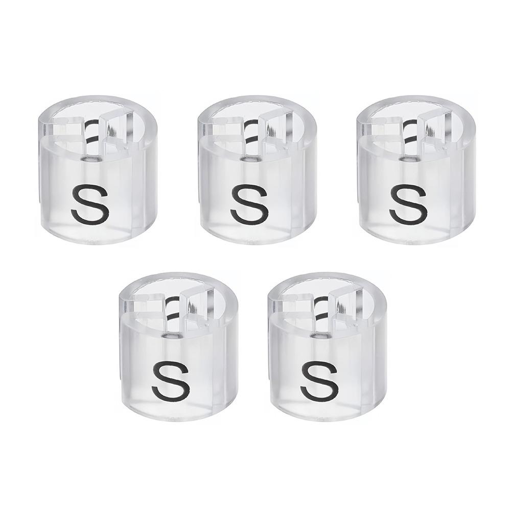 5Pcs Display Accessories Plastic Hanger Clothes Markers Label Ring Shape Size Markers Markers Hanger Tags Garment Sorting