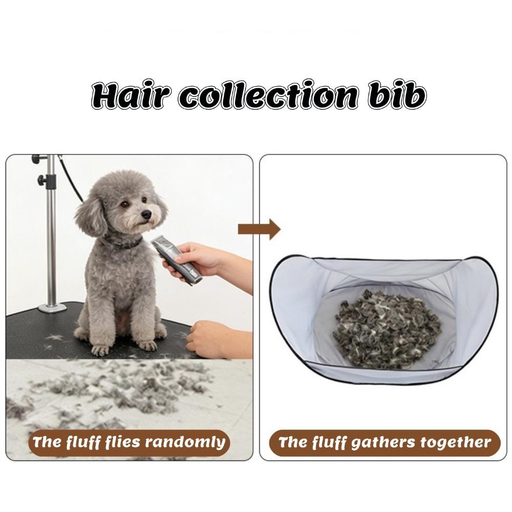 Pet Grooming Apron Foldable Hair Catcher Bag for Dogs Cats Home Use Hair Storage Easy to Clean
