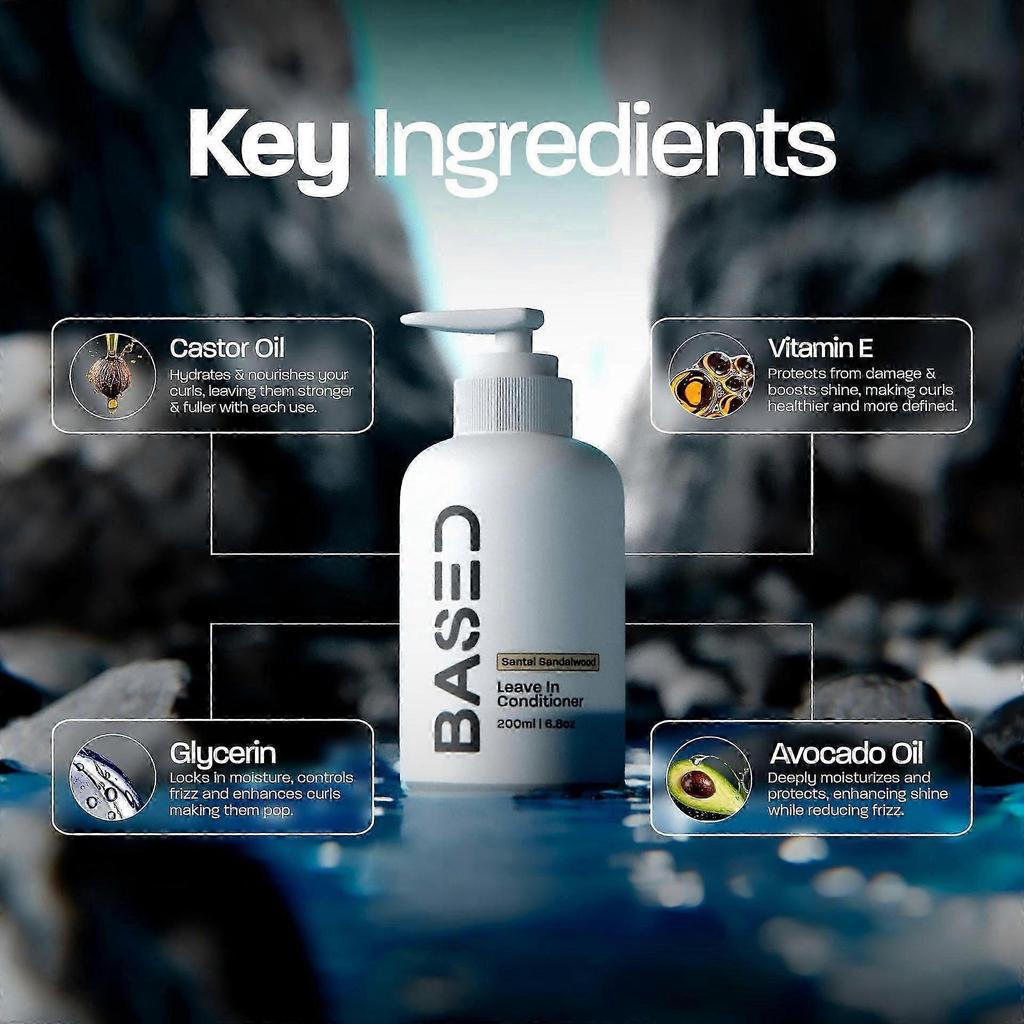 Premium Leave-In Conditioner - Instantly Tames Frizz, Hydrates & Nourishes for Smooth, Shiny Hair, All Hair Types, 8 Fl Oz