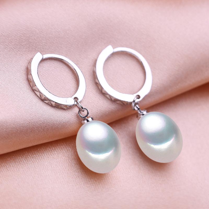 

Серьги SENIKO 8-9 мм с натуральным пресноводным жемчугом, модные серьги-клипсы с кубическим цирконием для женщин и девочек, подарок, длинные серьги A