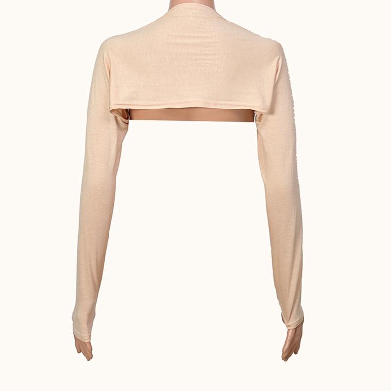 Modische Sonnenschutzkleidungsärmel für den Außenbereich, atmungsaktiver Schulterwickel mit Sonnenschutz für Damen, Urlaubs-Reiseschal