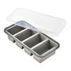 Silicone Snack Containers with Sealed Lid 2/3/4 Compartments Condiment Box High/Low Temp Resistant Divided Food Container for School Travel