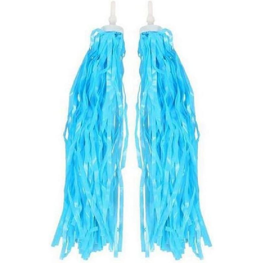 2 Pcs Kids Bike Handlebar Streamers Scooter Bicycle Grips Accessories for Girls and Boys Blue