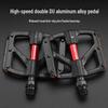 Bunggo Aluminum Alloy Bicycle Pedals - Waterproof, Dustproof, Double DU Bearing for Outdoor Cycling