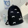 Schoolbag Japanese ins schoolbag for girls High value college students Simple niche versatile backpack Female Korean high school backpack