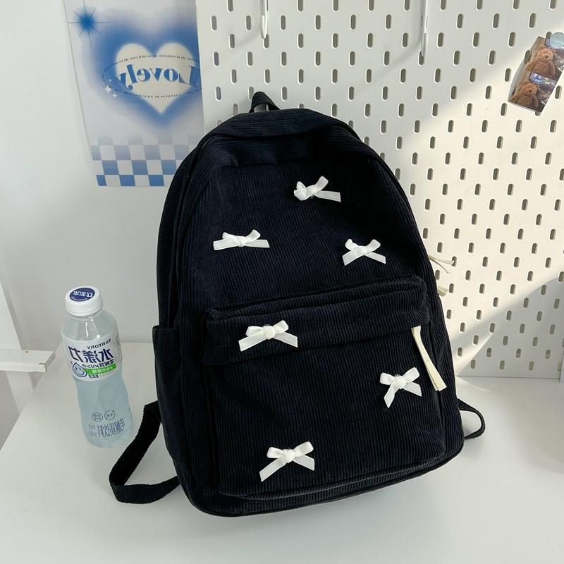 Schoolbag Japanese ins schoolbag for girls High value college students Simple niche versatile backpack Female Korean high school backpack
