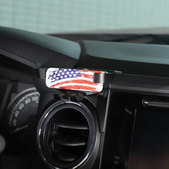 US Flag Dash Mount Bracket Cell Phone Holder For Toyota Tacoma 2016-