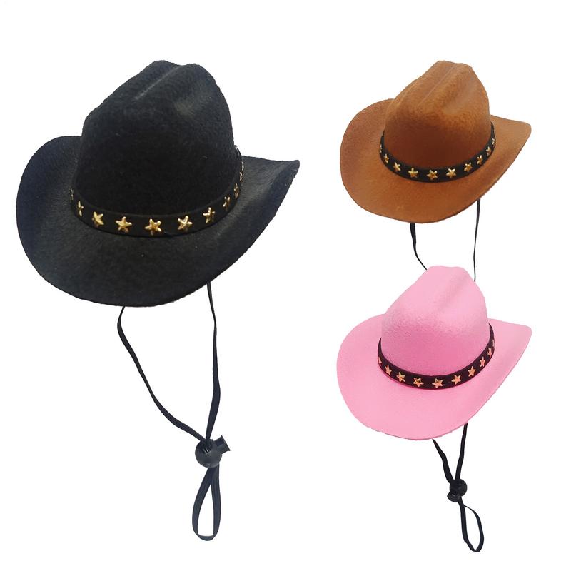 Adjustable Funny Pet Hat Breathable Pet Cowboy Hat Puppy Halloween Costumes Pet Party Decoration Pet Accessories for Small Dog