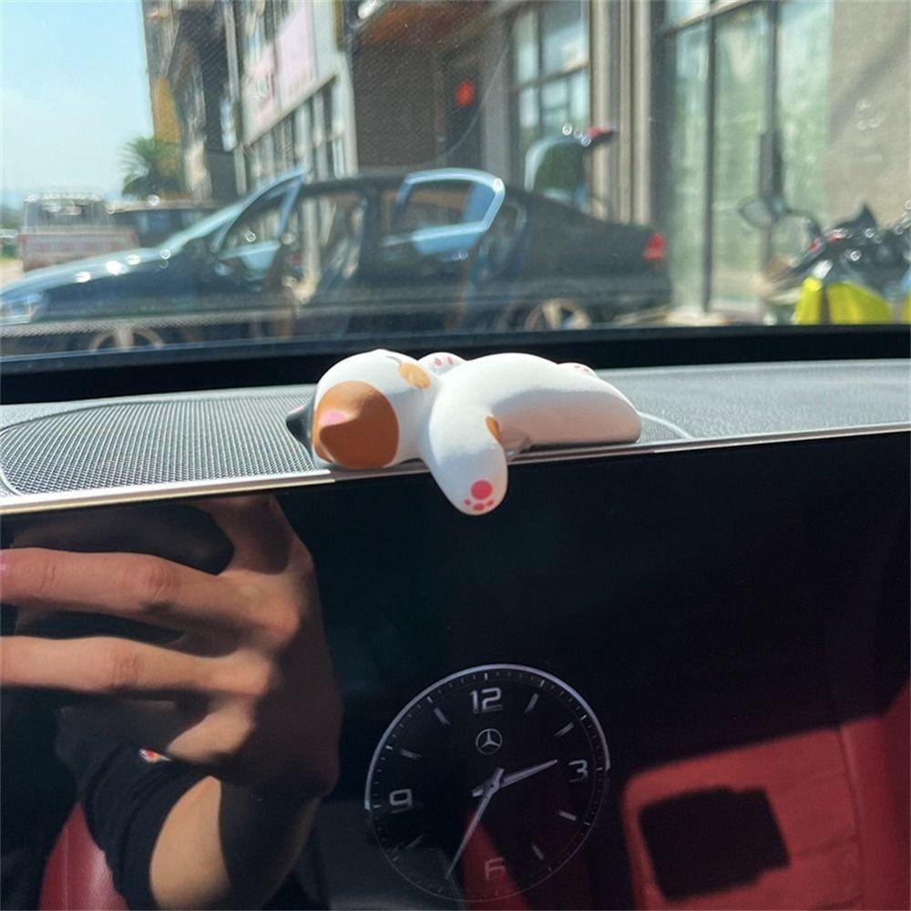 3pcs /set Collectible Kitten Car Ornaments Handmad Pet Cat Landscape Decoration  Desktop Decorative