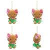 Soft And Cute Cat Plush Keychain With Grass Skirt Creative Cartoon Design For Girls