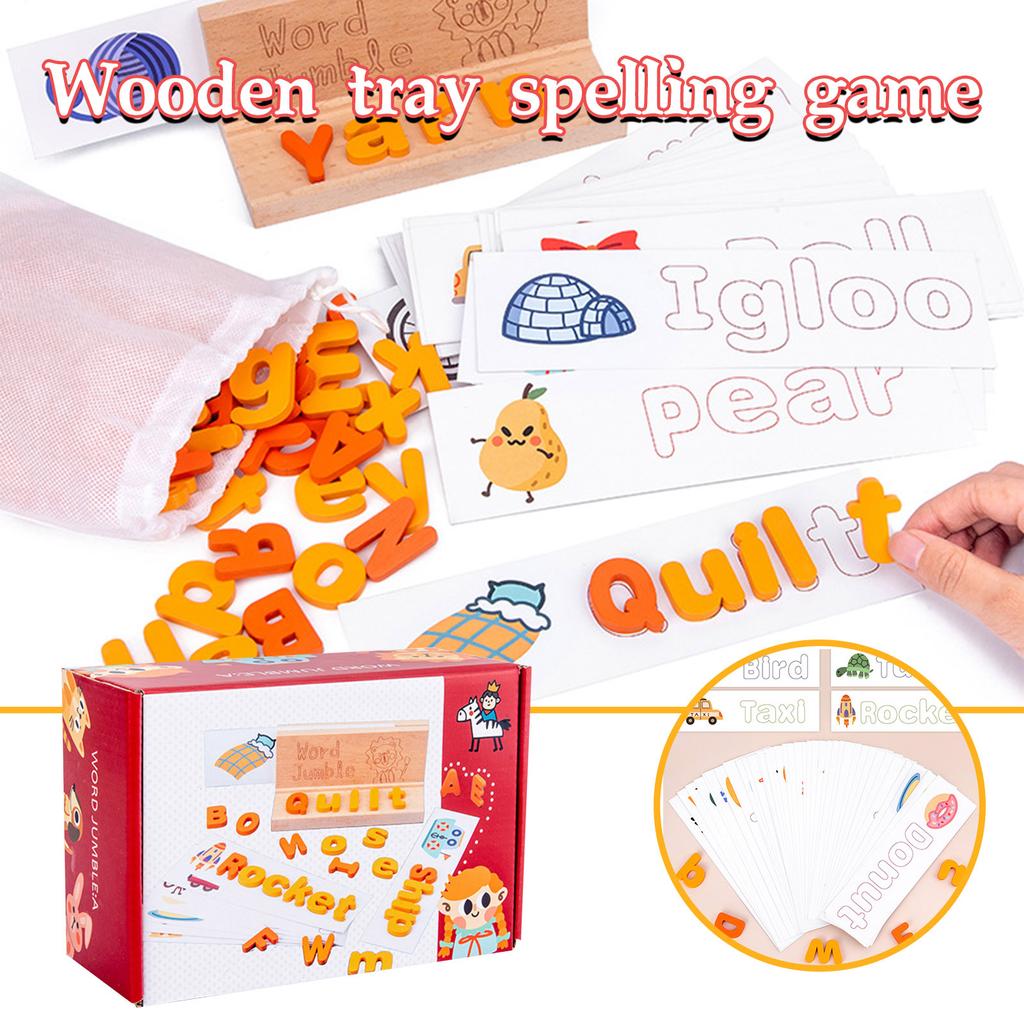Buy Wooden Pallet Spelling Game For Children Early Education