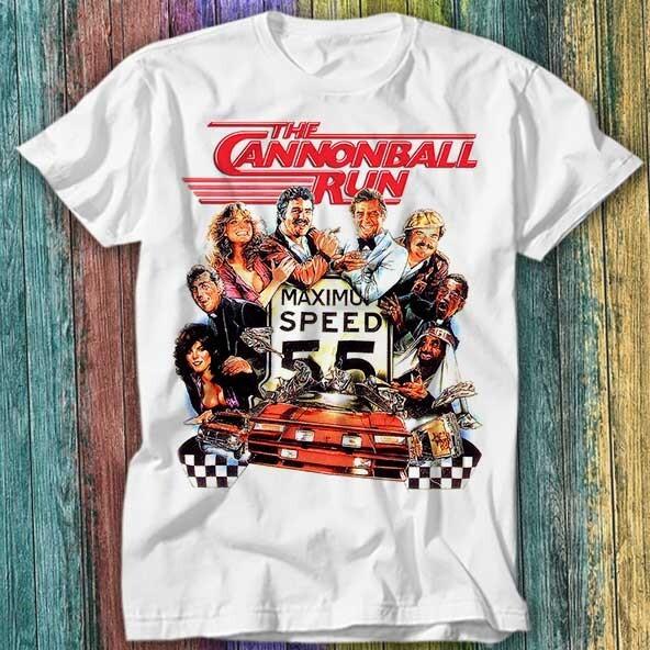 

The Cannonball Run 80s Comedy Movie Poster T Shirt Top Tee 350 L