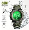Digitale Uhr für Jungen, Wasserdichte Sport-Kinderuhr mit Wecker, Stoppuhr, 12/24H LED-Armbanduhr für jüngere Teenager