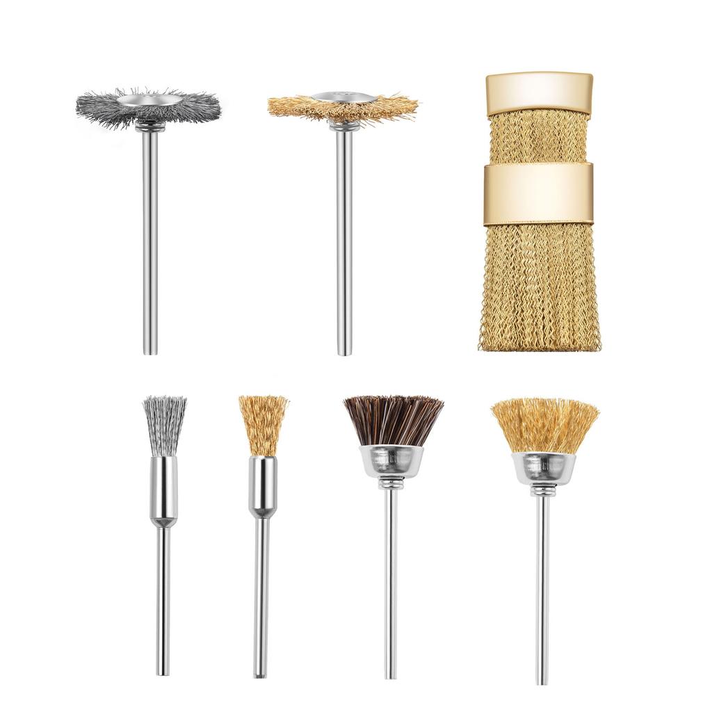 Nail Art Bit Cleaning Brush Nail Drill Head Clean Brush Copper Wire Drill Cleaner Nail Art Tools for Nail Salon Home Use