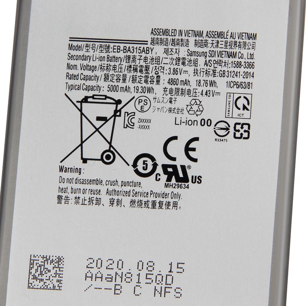 Replacement Battery EB-BA315ABY For Samsung Galaxy A31 2020 Version A32 Active Rechargeable Phone Battery 4000mAh