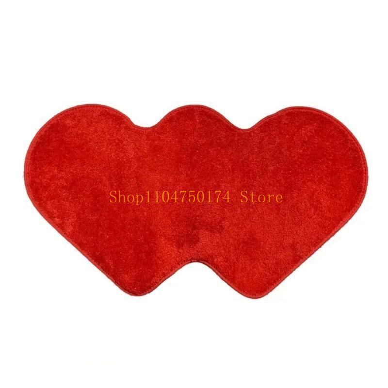 Heart Shaped Rug Lip Decorative Floor Mat Shower Mat Nonslip Washable Doormat top sale