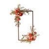 Retro Wenge Wood Photo Frame: Creative Living Room Artificial Flower Wall Art & Photography Prop