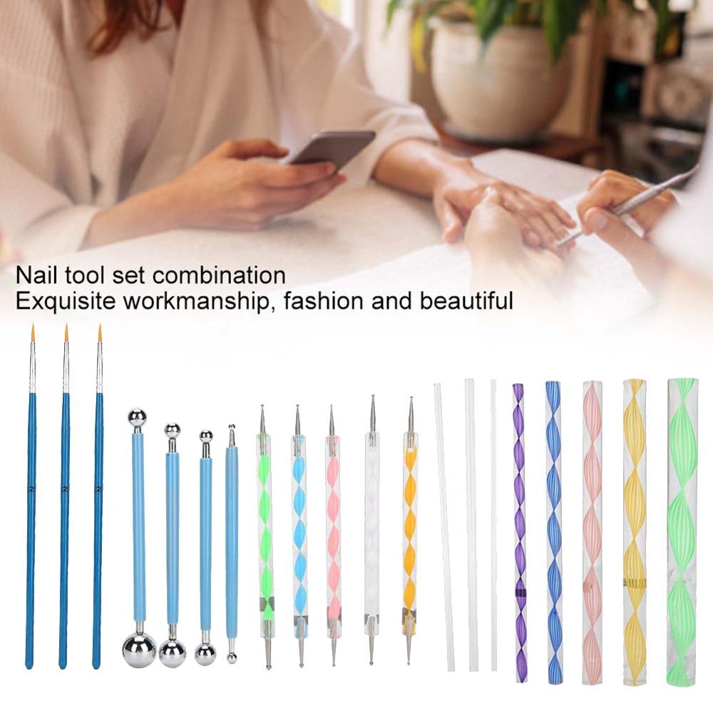 20pcs Ball Stylus Acrylic Rod Ball Stylus Dot Painting Sticks Acrylic Painting