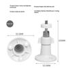 Security Camera Mount Bracket Adjustable 360° Swivel Universal Fit for Home Yard Outdoor Security Surveillance