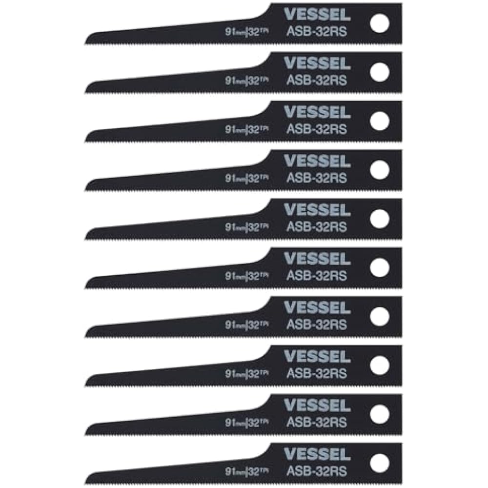 VESSEL (VESSEL) ASB-32RS Air Saw Blade, Tapered Blade, 32 Pile, Set of 10