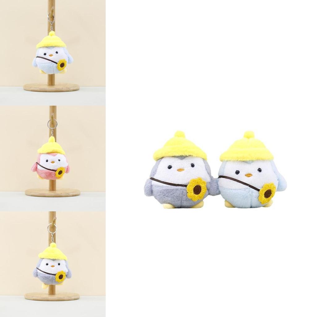 Niedlicher Pinguin Plüschpuppen Schlüsselanhänger Entzückendes Weichspielzeug Tier Accessoire für Taschen