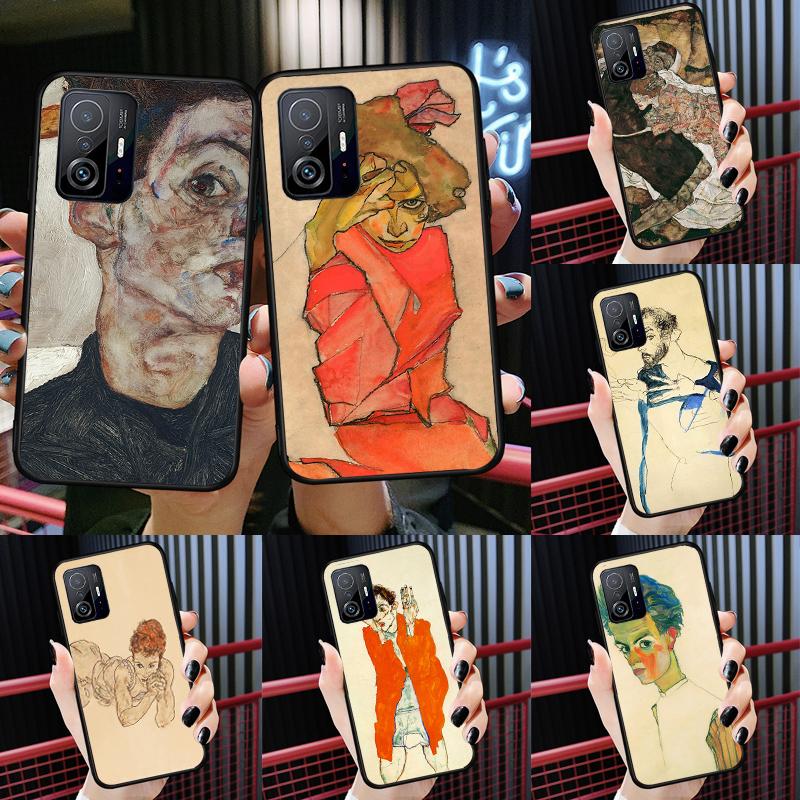 Egon Schiele Case For Xiaomi POCO X7 X6 X5 X3 Pro F3 F5 F6 M6 Pro 13 14 Ultra 11T 12T 13T 14T Pro Cover