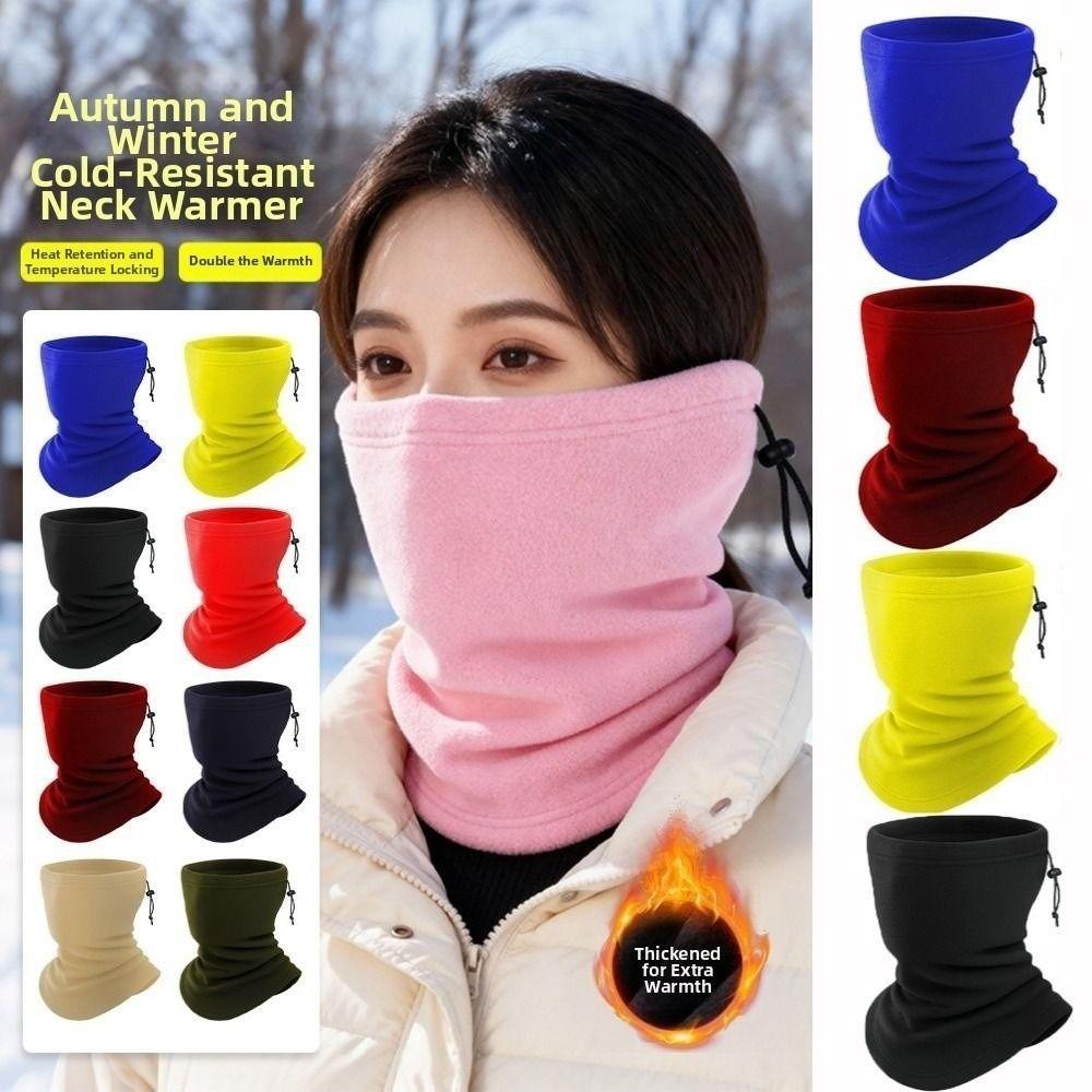 Windproof Winter Warm Fleece Neck Scarves Multicolors Motorcycle Half Face Mask Scarf