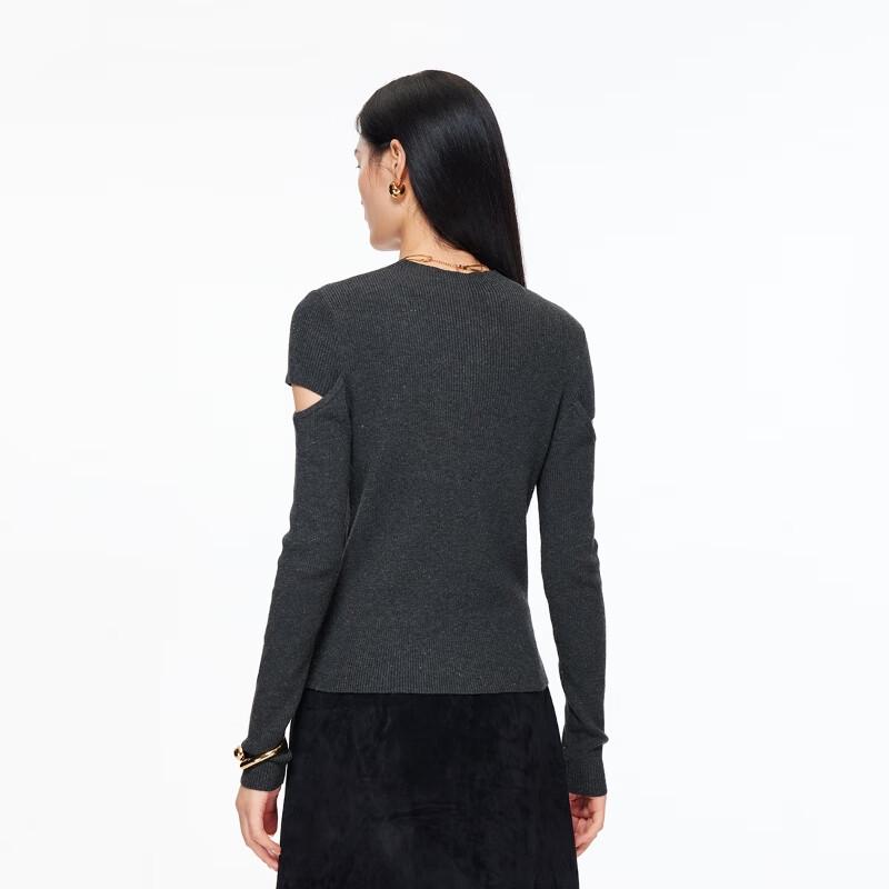 VEROMODA Women's Slim Fit Half-High Neck Knit Sweater