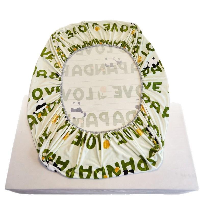 New A-class Milk Fleece Bed Sheet Thickened Warm Mink Fleece Mattress Cover Fully Wrapped