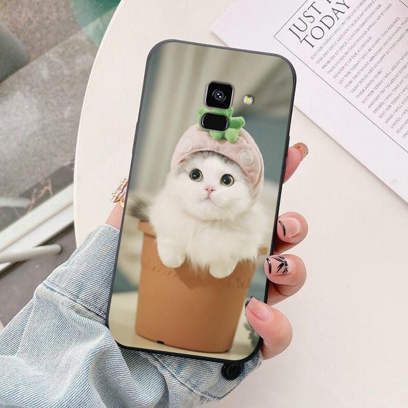 silicon case For Samsung Galaxy A8 2018 A530 A530F case astronaut Soft TPU Phone Cover For Samsung A8 Plus 2018 A730 A730F Case