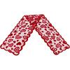 Mosoan Valentines Day Decor Table Runner - 13 x 72 Inch Red Lace Table Runner for Wedding Party, Valentines Decorations - Valentines Day Decor Home