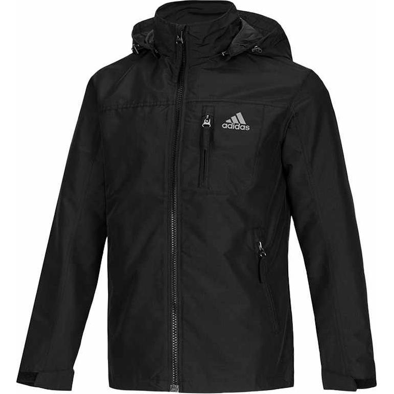 

Adidas Logo Casual Sports Hoodie Men Jackets Black CK0984 S