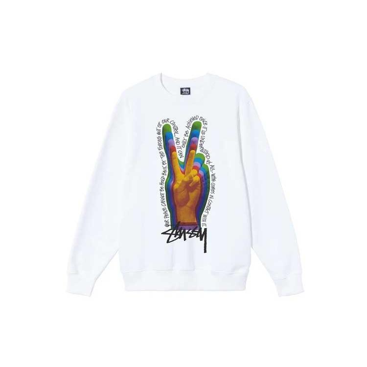 Stussy Peace Sign Crew Unisex 1914662