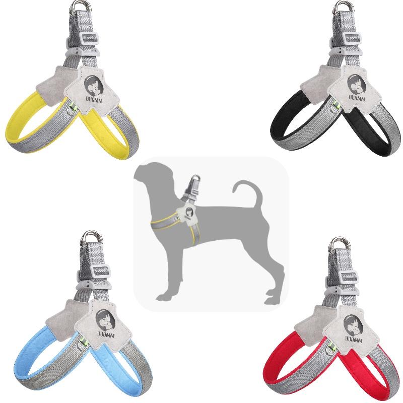 Breathable And Reflective Dog Harness With Saddle Shape