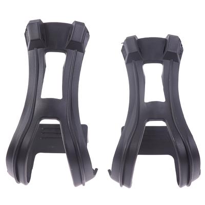 A Pair  Cycling Bicycle Bike Strapless Toe Pedal Clips Half Clips Black